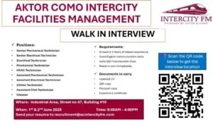 Aktor Como Intercity FM Walk in Interview in Qatar 2025: Dates, Venues, and Key Details 1 Aktor Como Intercity FM Walk in Interview in Qatar 2025: Dates, Venues, and Key Details