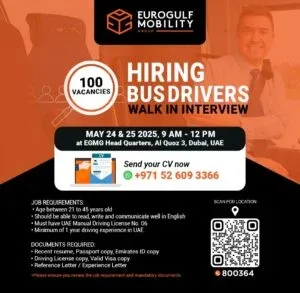 Eurogulf Mobility Walk in Interview in Dubai 2025: Dates, Venues, and Key Details