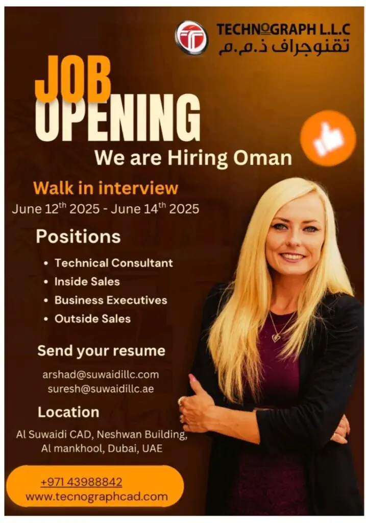 Technograph Walk in Interview in Dubai 2025: Dates, Venues, and Key Details 1 Technograph Walk in Interview in Dubai 2025: Dates, Venues, and Key Details
