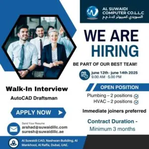 Al Suwaidi Computer Walk in Interview in Dubai 2025: Dates, Venues, and Key Details
