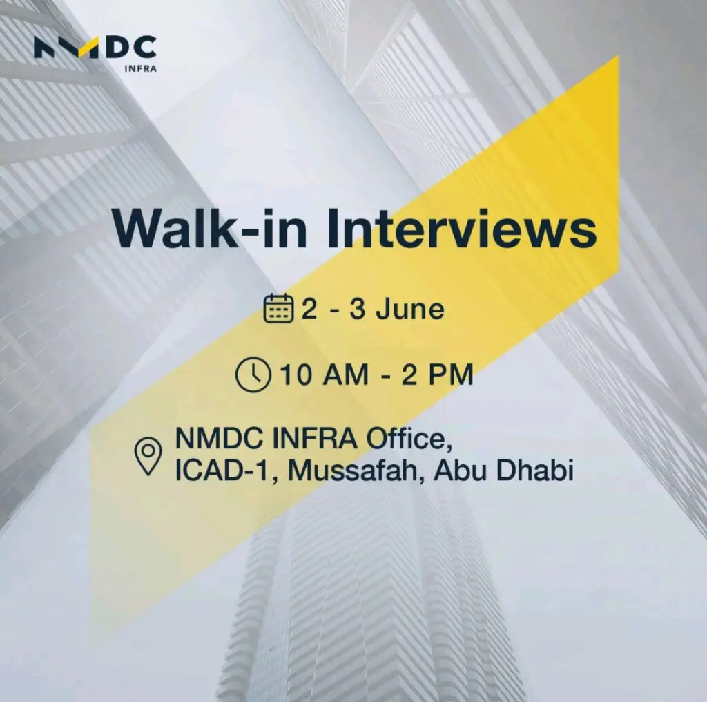 NMDC Infra Recruitment 2025: Dates, Venues, and Key Details 1 NMDC Infra Recruitment 2025: Dates, Venues, and Key Details