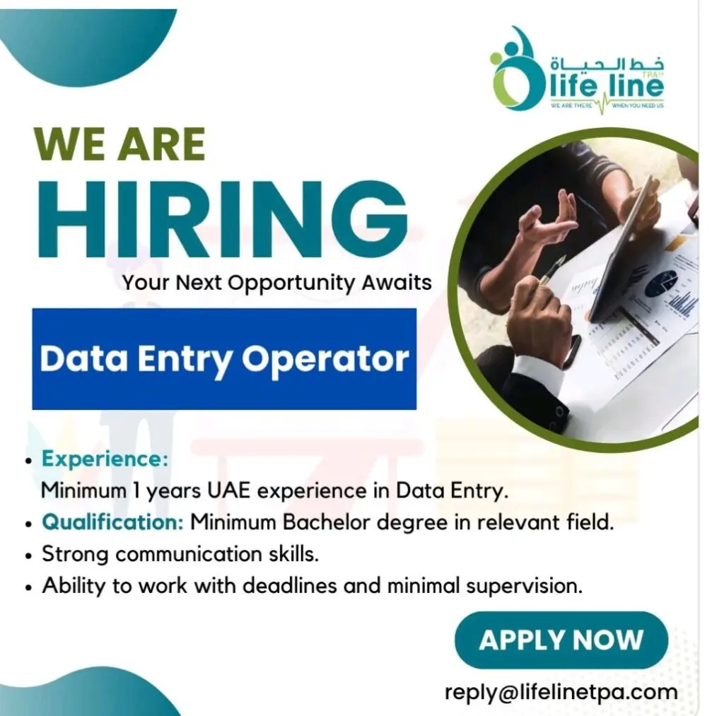 Data Entry Operator Job Opportunity at LifeLine TPA – Apply Now! 1 Data Entry Operator Job Opportunity at LifeLine TPA – Apply Now!