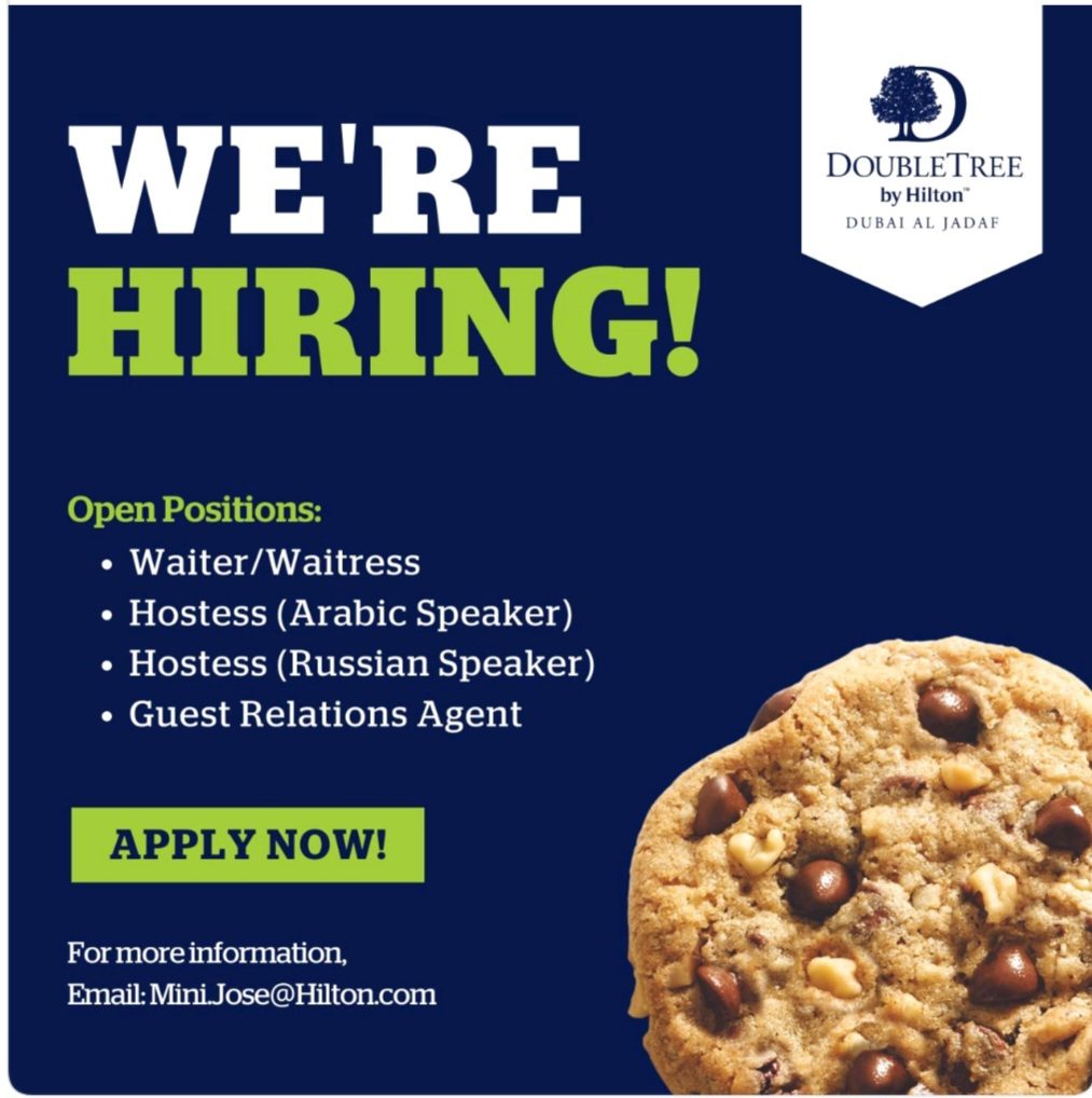 Exciting Career Opportunities at DoubleTree by Hilton Dubai Al Jadaf – We're Hiring! 2025 1 Exciting Career Opportunities at DoubleTree by Hilton Dubai Al Jadaf – We're Hiring!