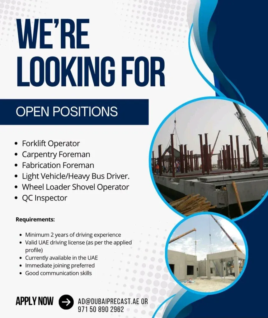 Dubai Precast LLC Careers 2025 Apply Now 1 Dubai Precast LLC Careers 2025 Apply Now