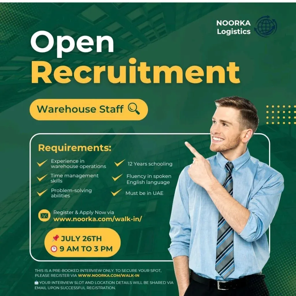 Career at Noorka Logistics: Multiple Job Openings in Dubai 2025 4 1000348025