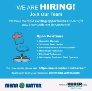 Unlock Your Future in Water Management: Exciting Career Openings at MENA-Water 2025