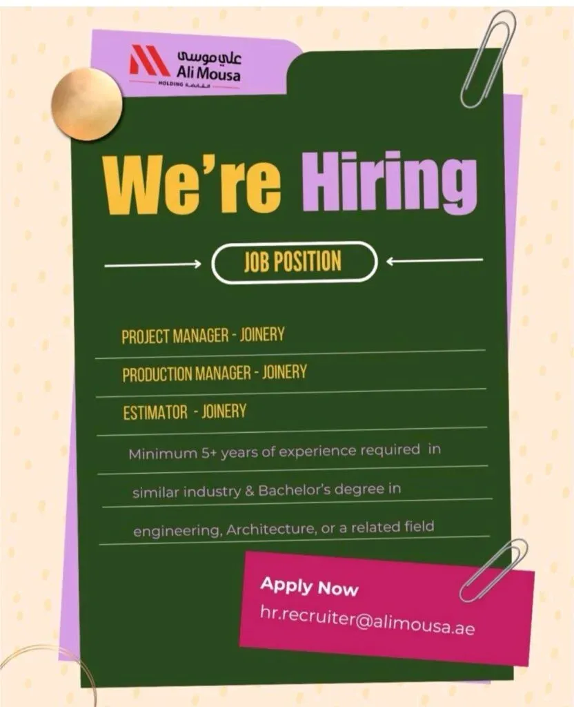 Unlock Your Career Potential: Exciting Job Openings at Ali Mousa Holding 2025 1 Unlock Your Career Potential: Exciting Job Openings at Ali Mousa Holding