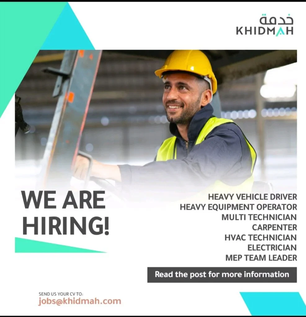 Khidmah Hosts Major Open Day in Dubai: Hiring for Multiple Technical & Skilled Roles 2026 3 Khidmah