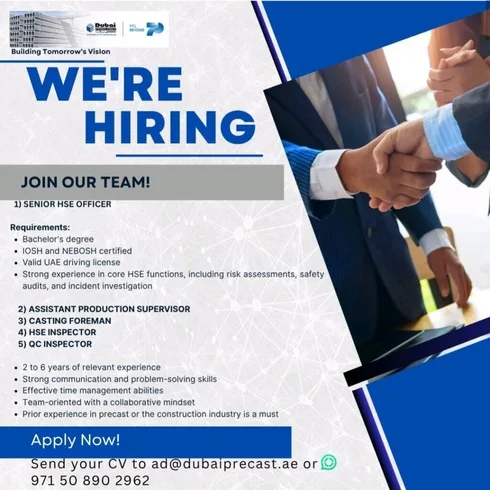 Dubai Precast LLC Careers 2025 Apply Now 1 Dubai Precast LLC